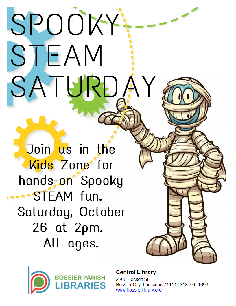 spooky steam saturday flyer