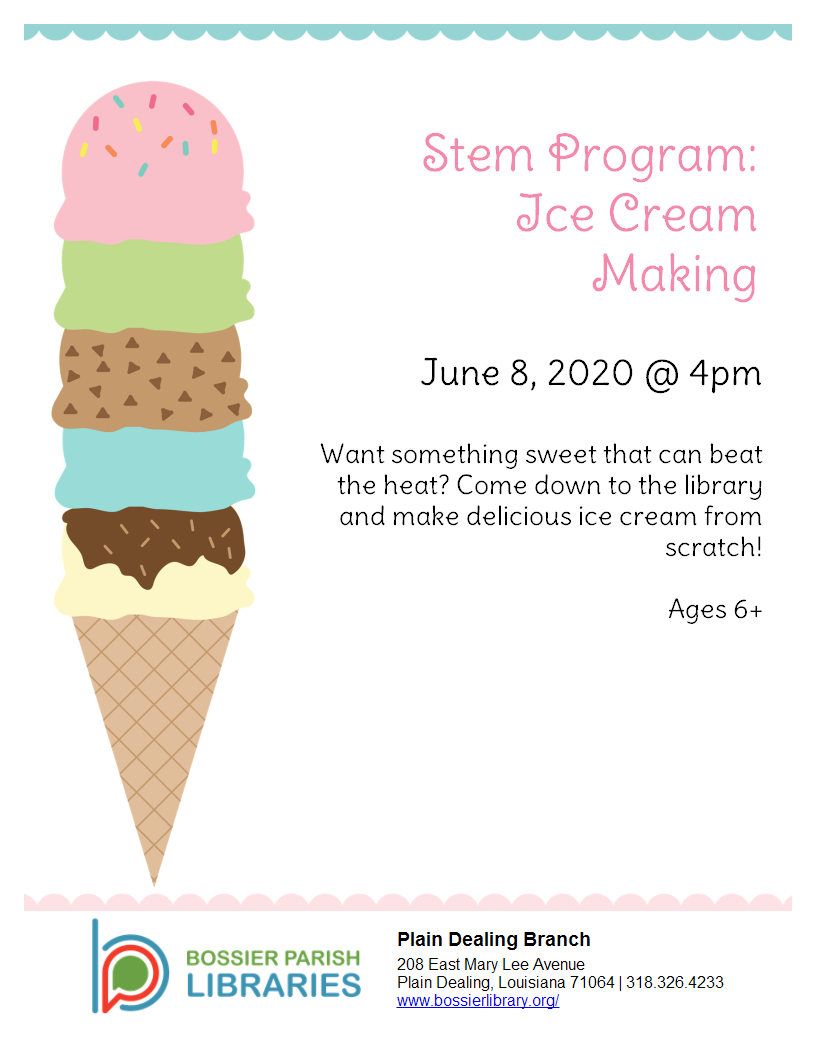 Stem Program: Homemade Ice Cream