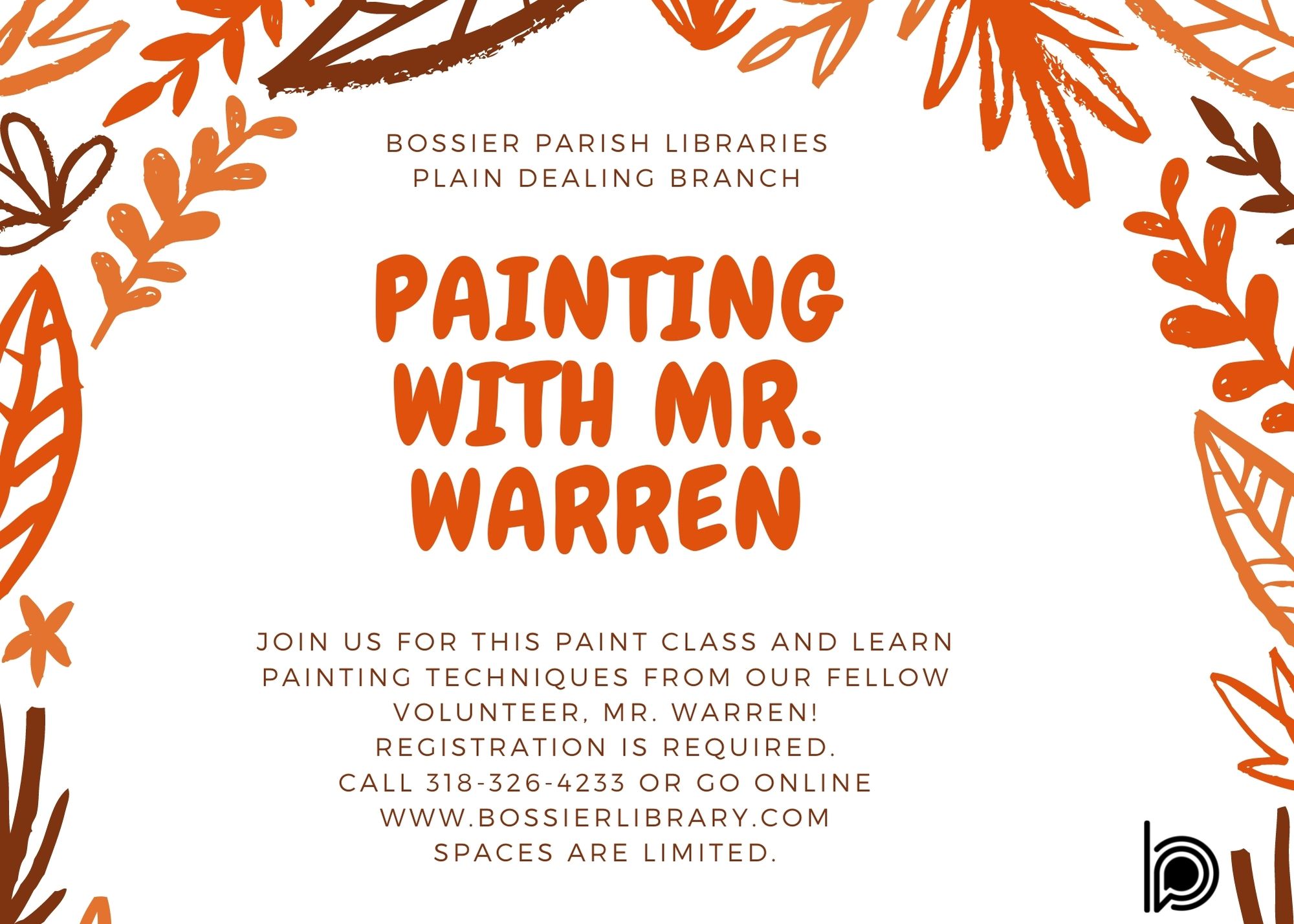 Fall Painting with Mr. Warren