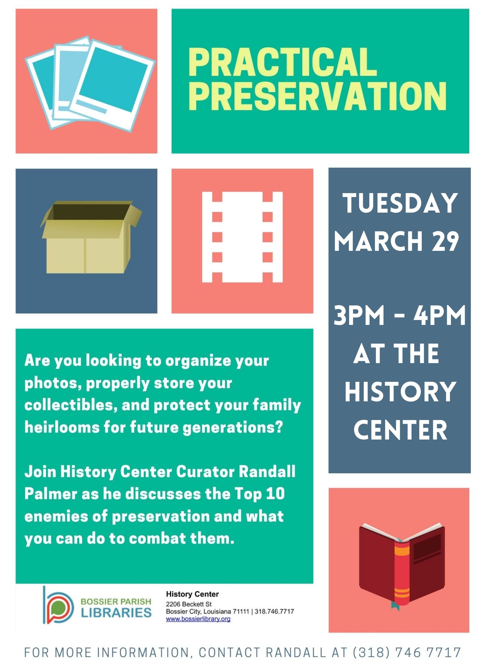 Flyer for preservation program