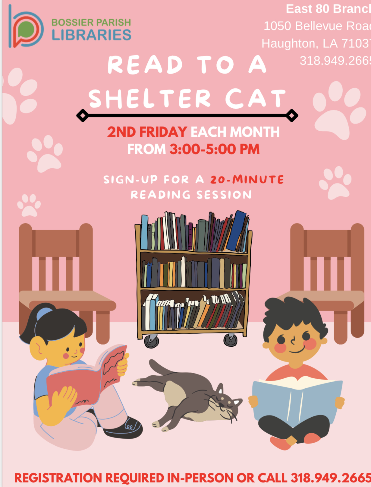 Read to a Shelter Cat Flyer