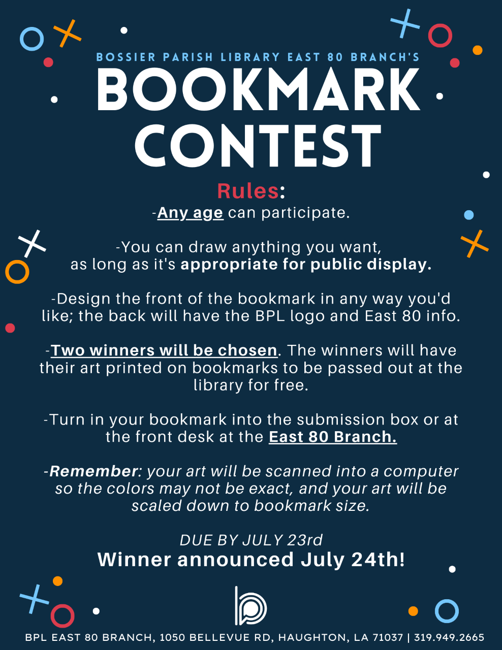 bookmark contest