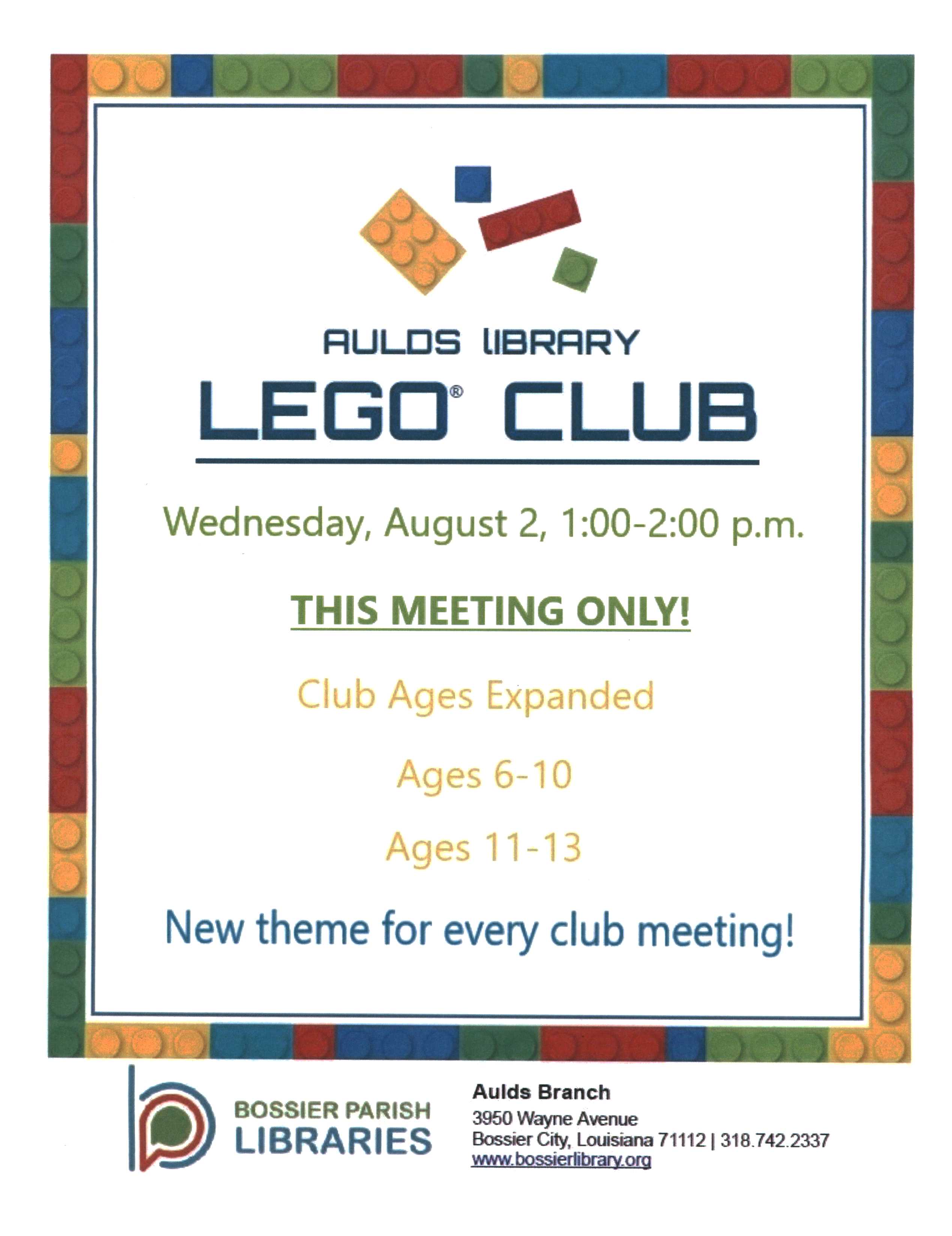 Lego club 8-2-23