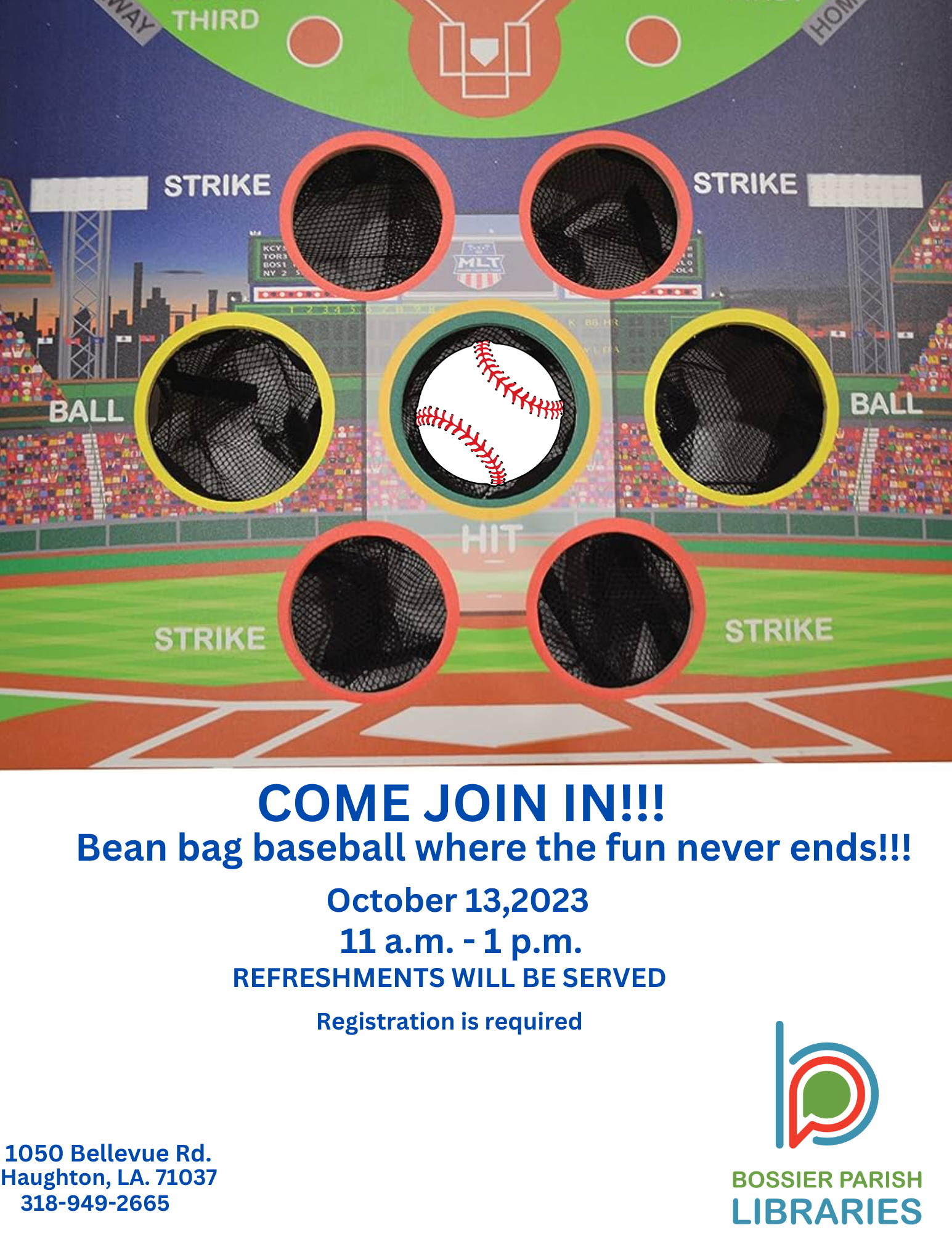 Bean Bag Baseball Flyer
