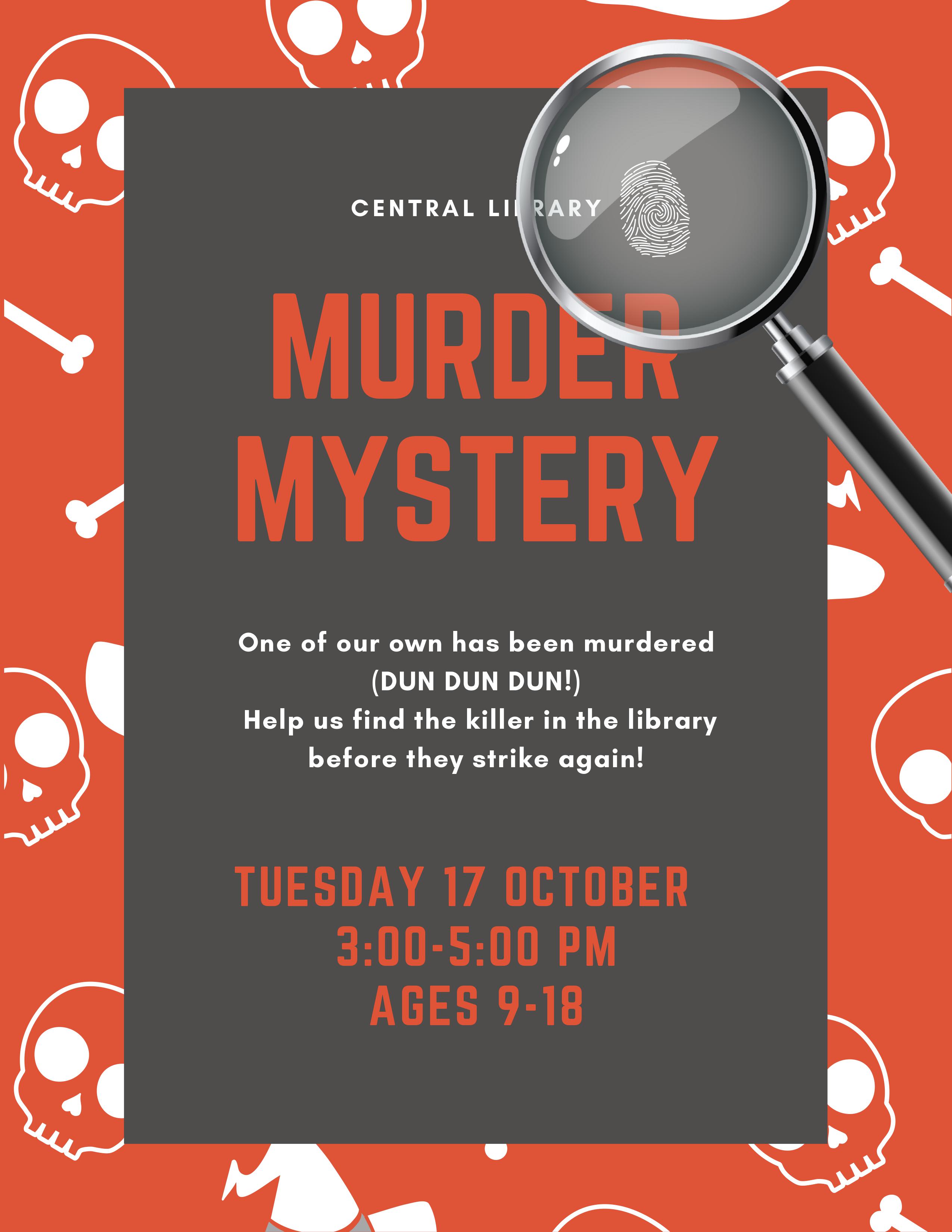 murder mystery flyer