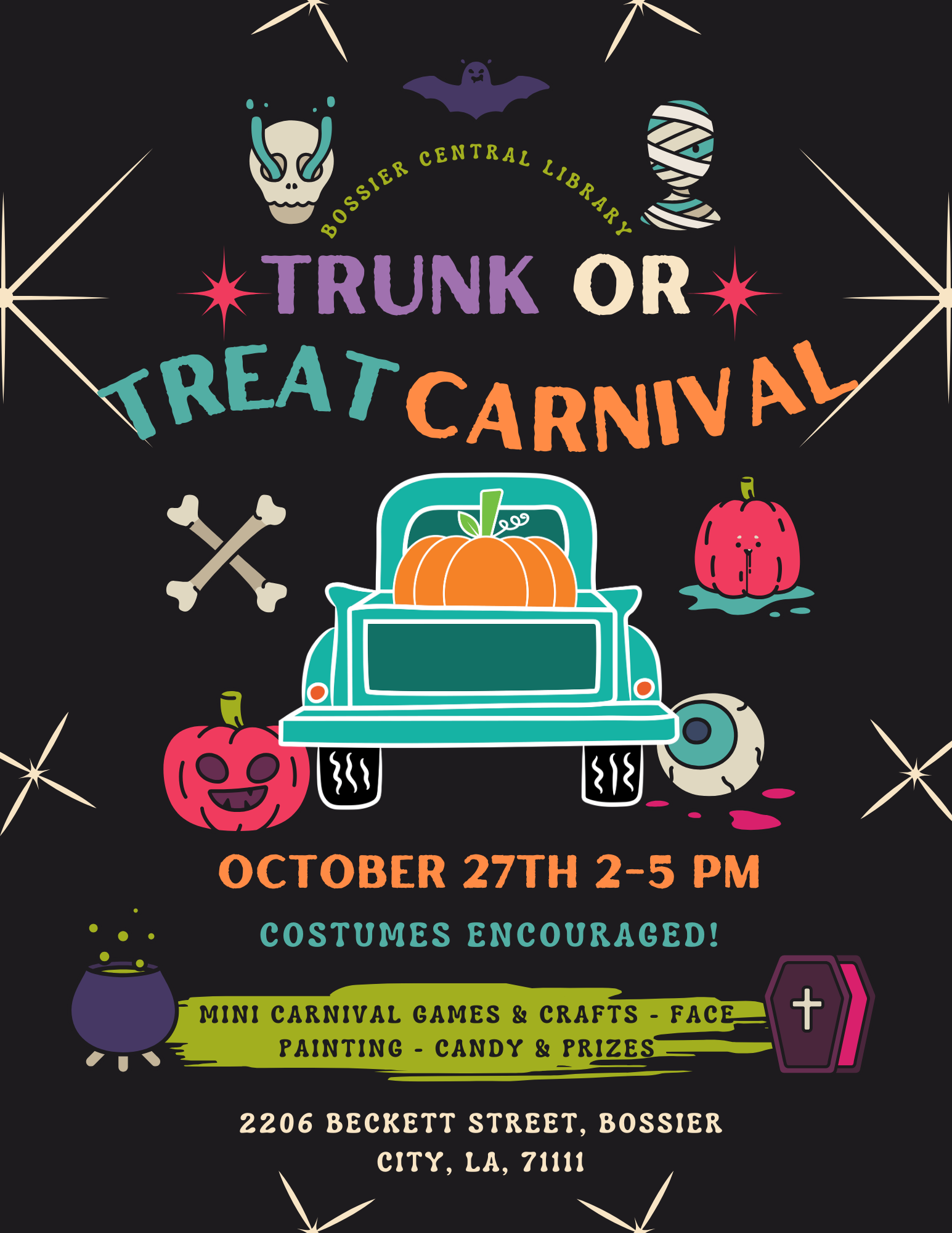 Trunk or Treat Carnival flyer