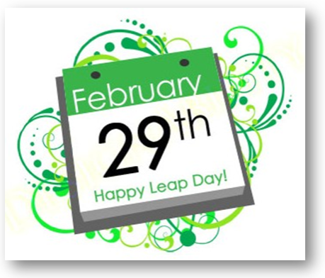 Flip calender on February 29th, Leap Day