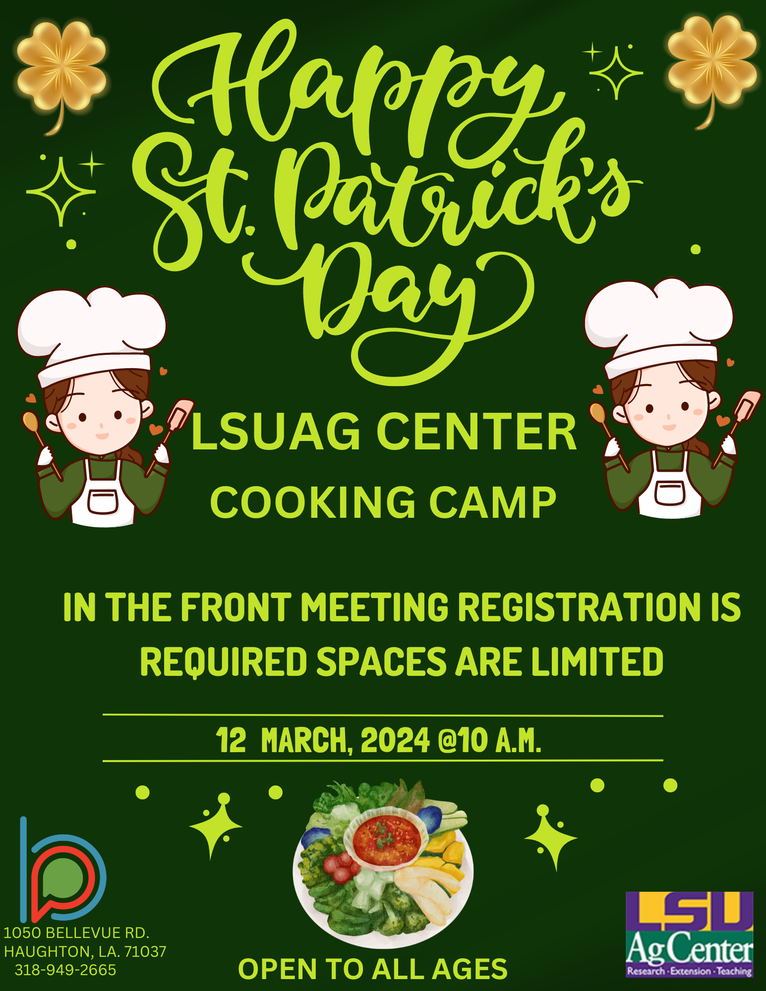 cooking camp flyer