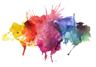 Abstract watercolor paint splothes 