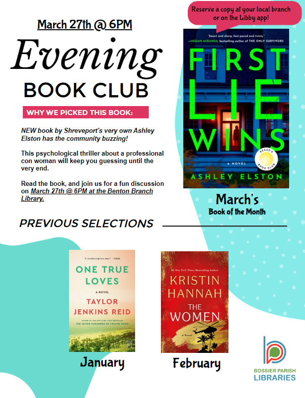 Evening Book Club Flyer