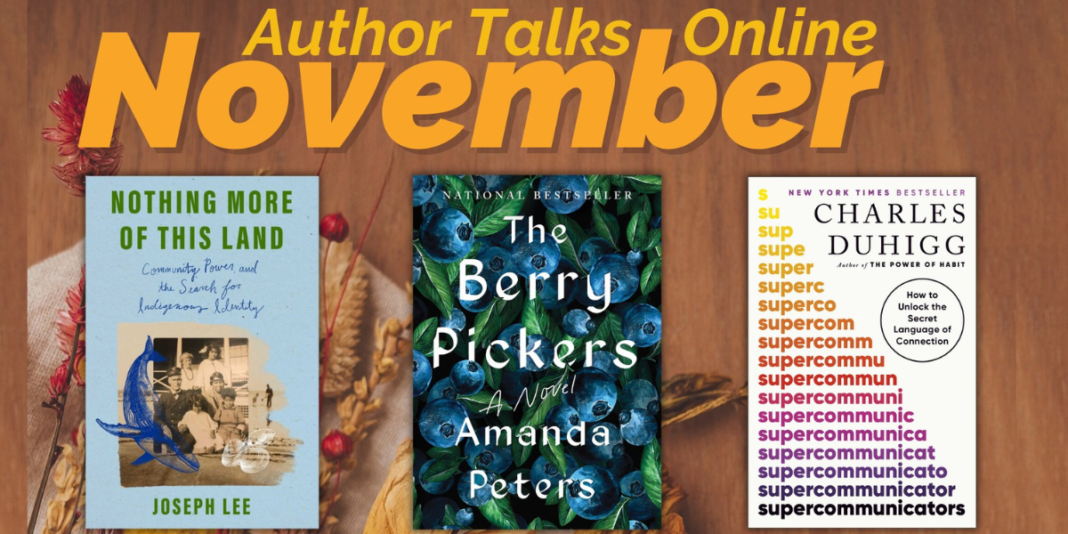 November Virtual Author Talk