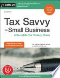 Cover image for Tax Savvy for Small Business