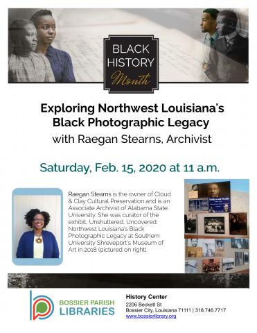 Flyer for Raegan Stearns program