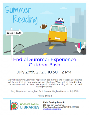 End of Summer Experience Outdoor Bash