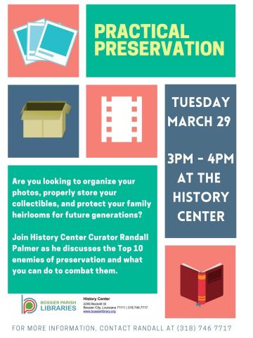 Flyer for preservation program