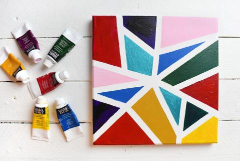 canvas tape art