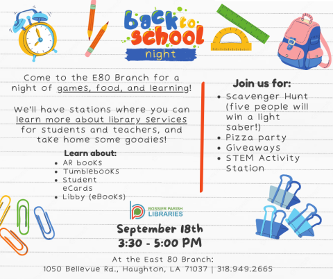 Back to School Night Flyer