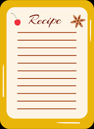recipe card