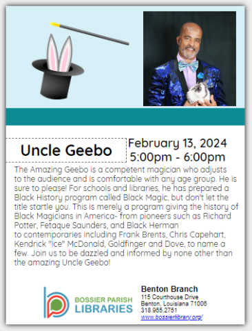Uncle Geebo Flyer 
