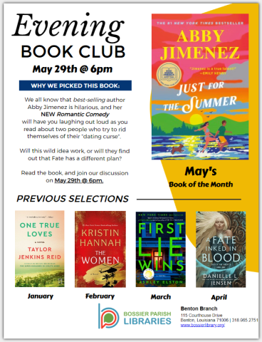 Evening Book Club Flyer