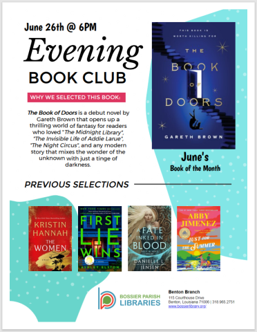 Evening Book Club Flyer