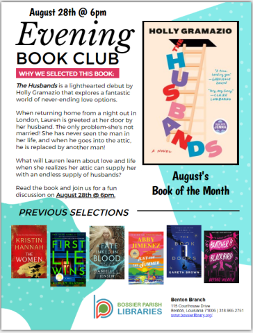Evening Book Club Flyer