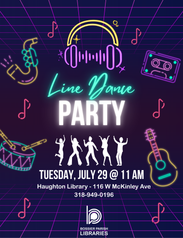 line dance party flyer