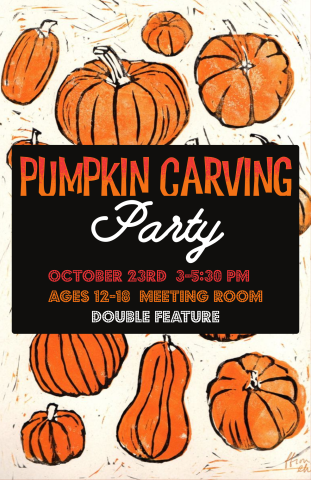 pumpkin carving party poster