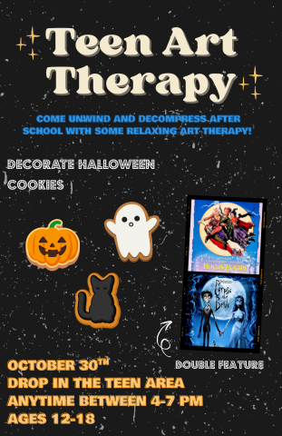 Teen Art Therapy flyer