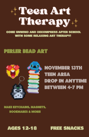 Teen Art Therapy flyer