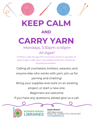 yarn club, updated 10-30-25