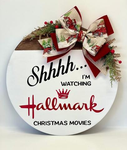 Shh I'm watching Hallmark Christmas Movies ornament
