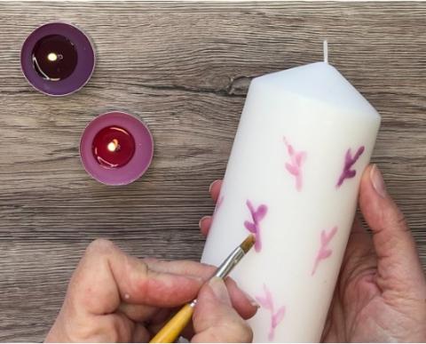 candle painting