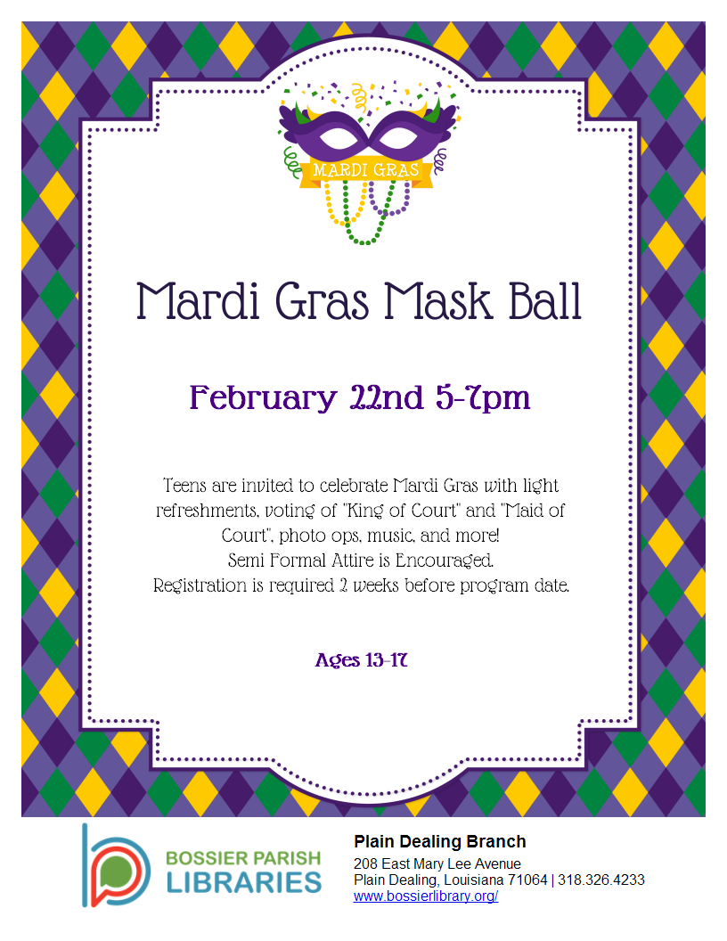 Mardi Gras Mask Ball