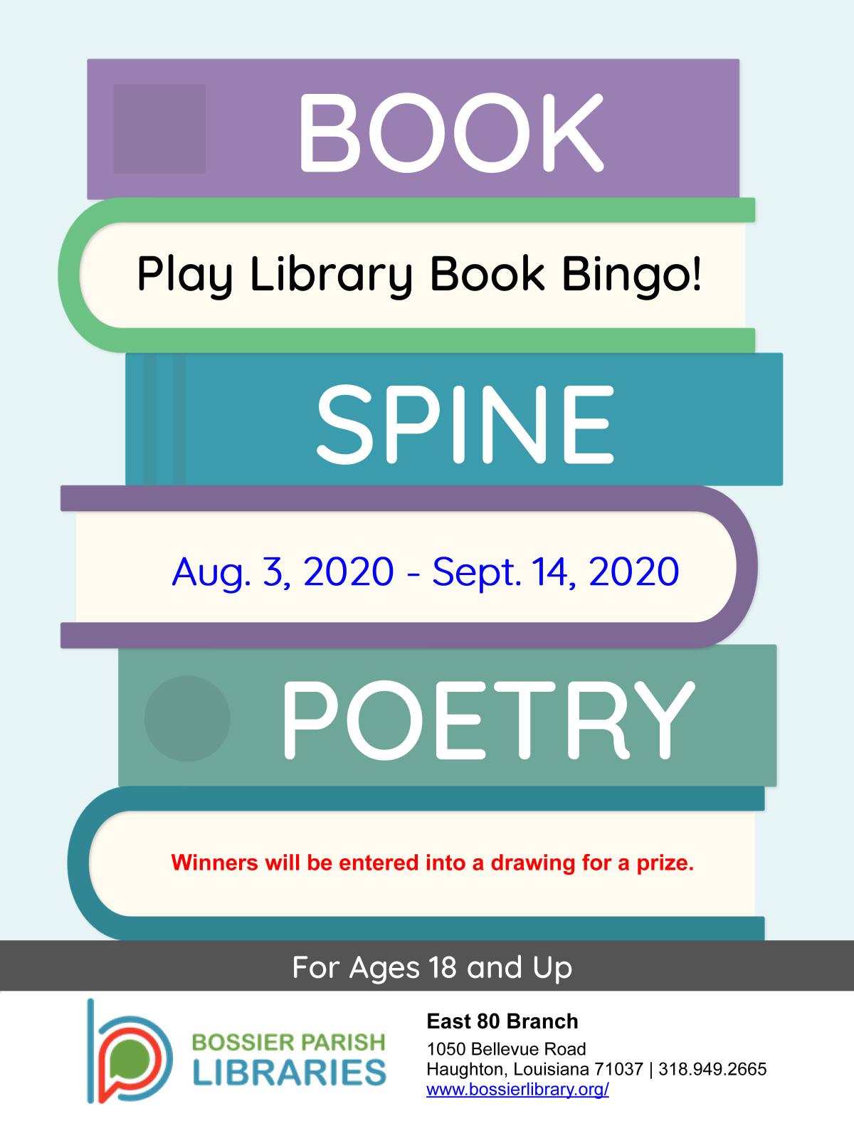LIBRARY BOOK BINGO