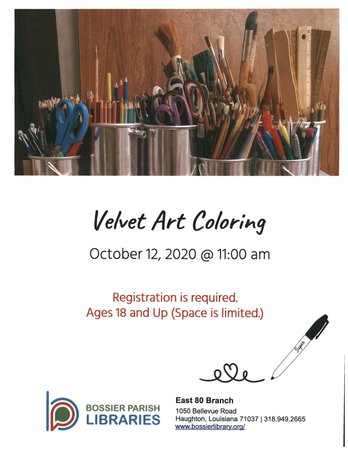 Velvet coloring 