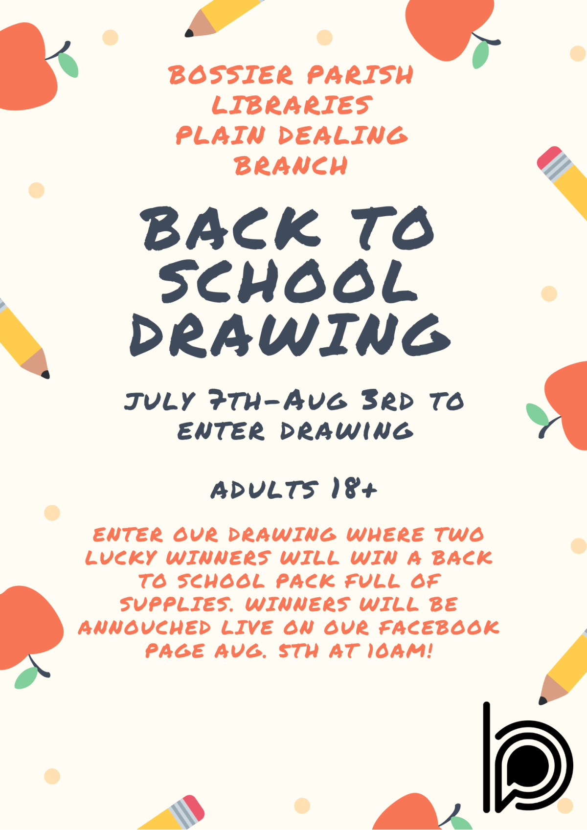 Back to School Supply Drawing