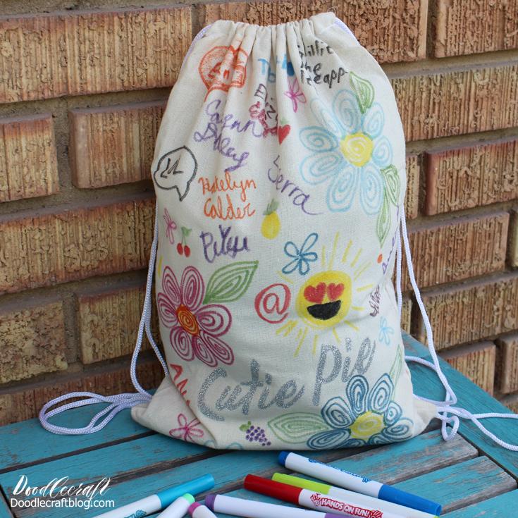 DIY canvas backpack