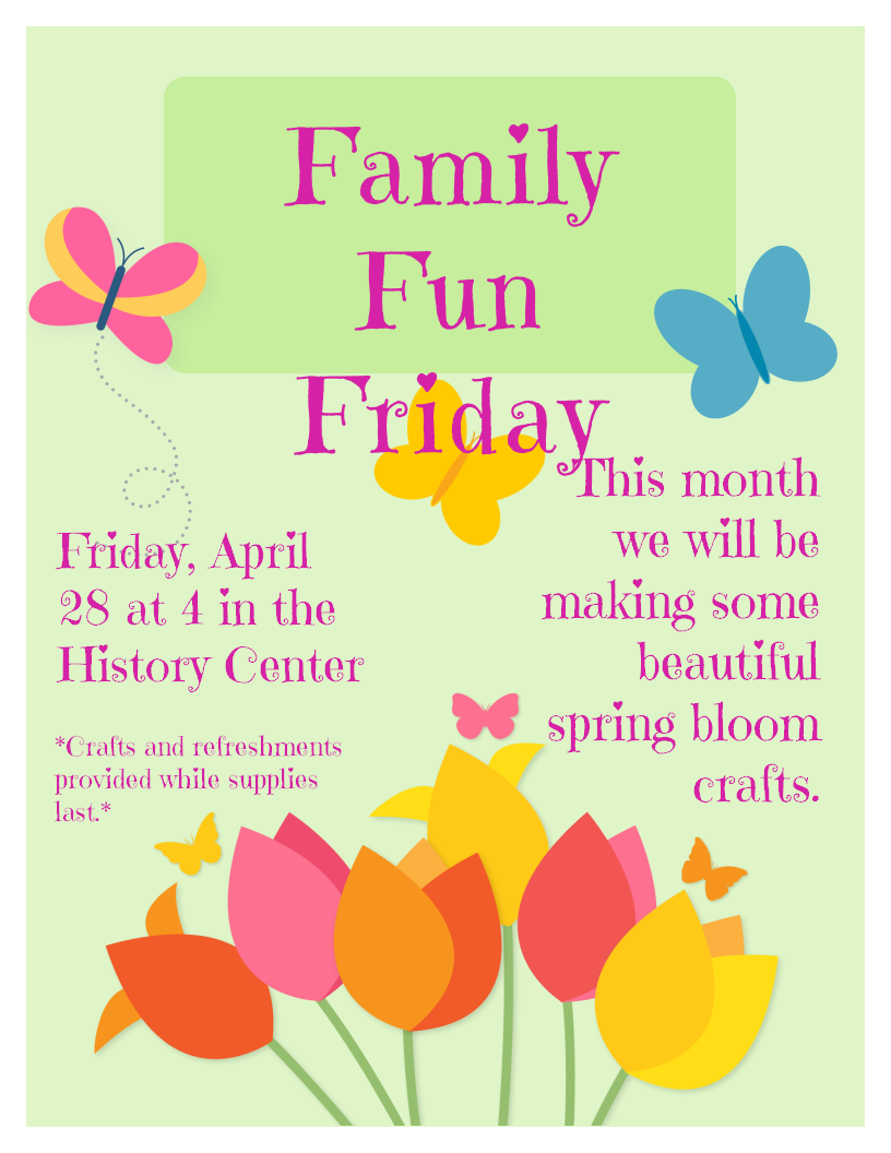 Springtime craft flyer