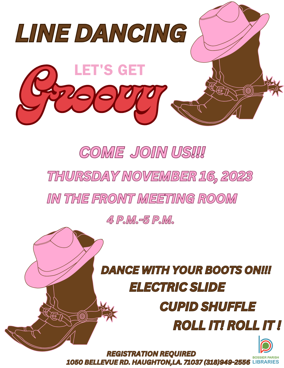 November Line Dancing Flyer