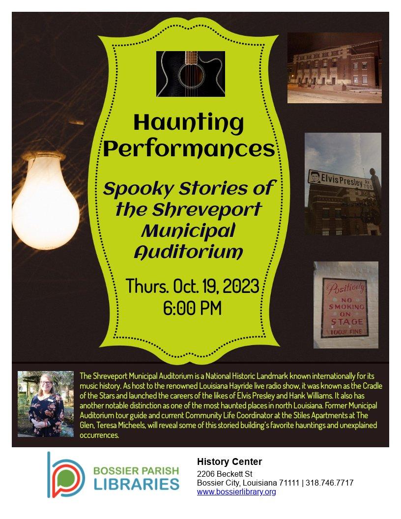 Haunted performances flyer
