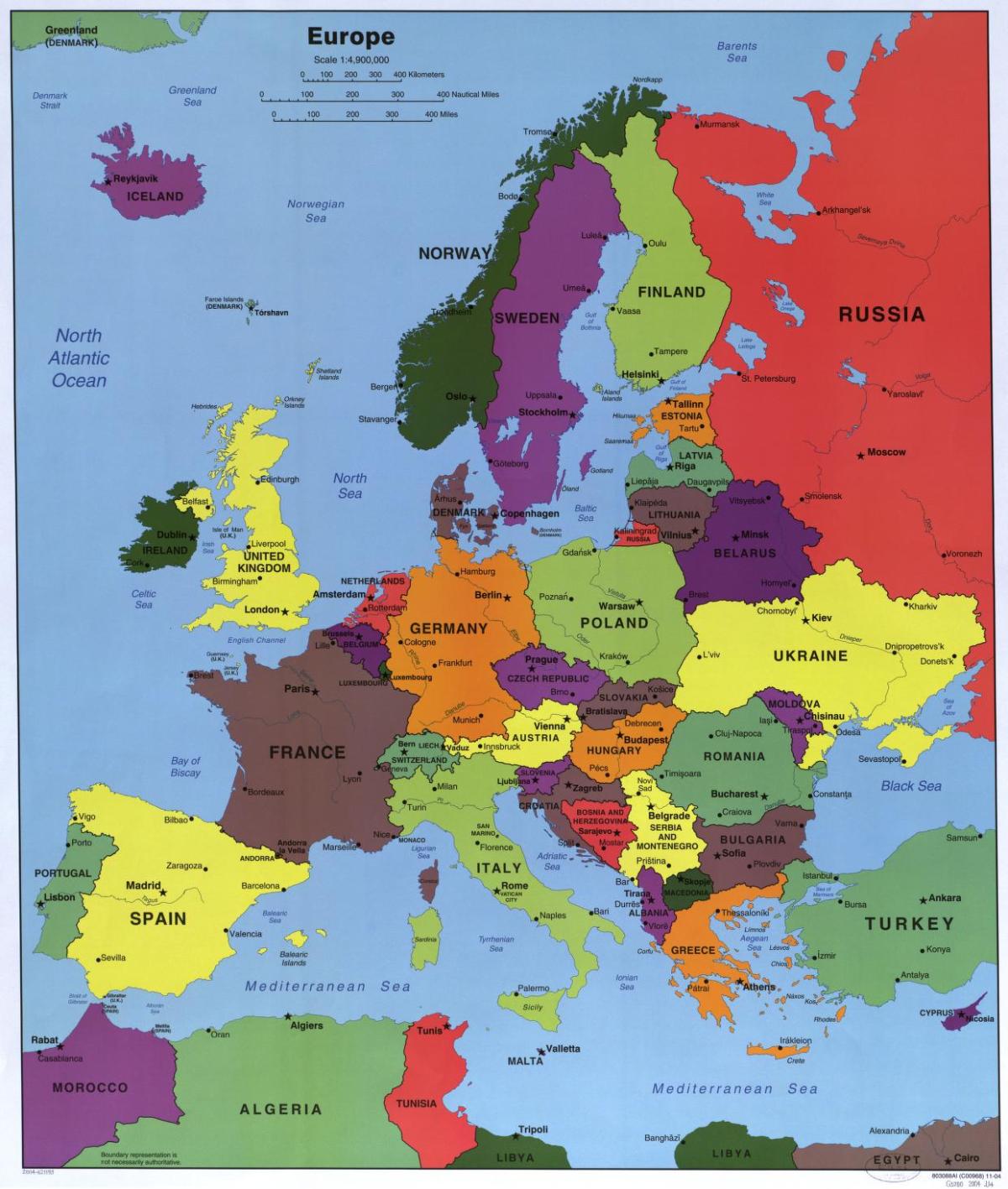 map of europe