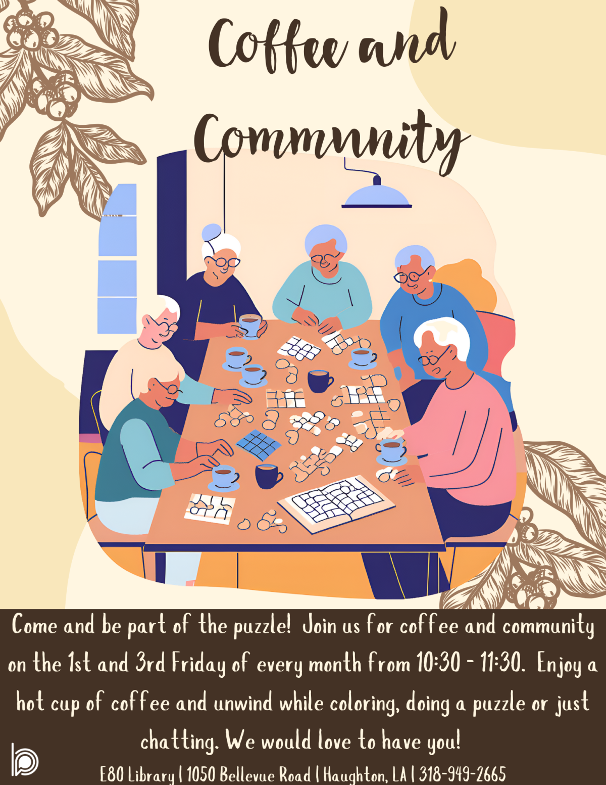 Coffee and socializing.