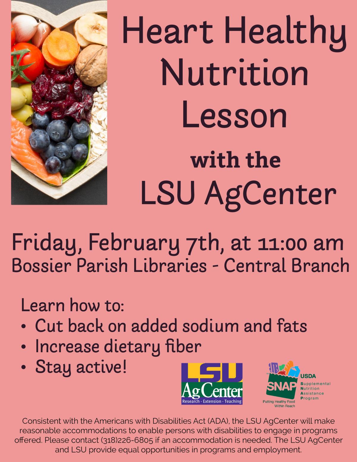 heart healthy nutrition