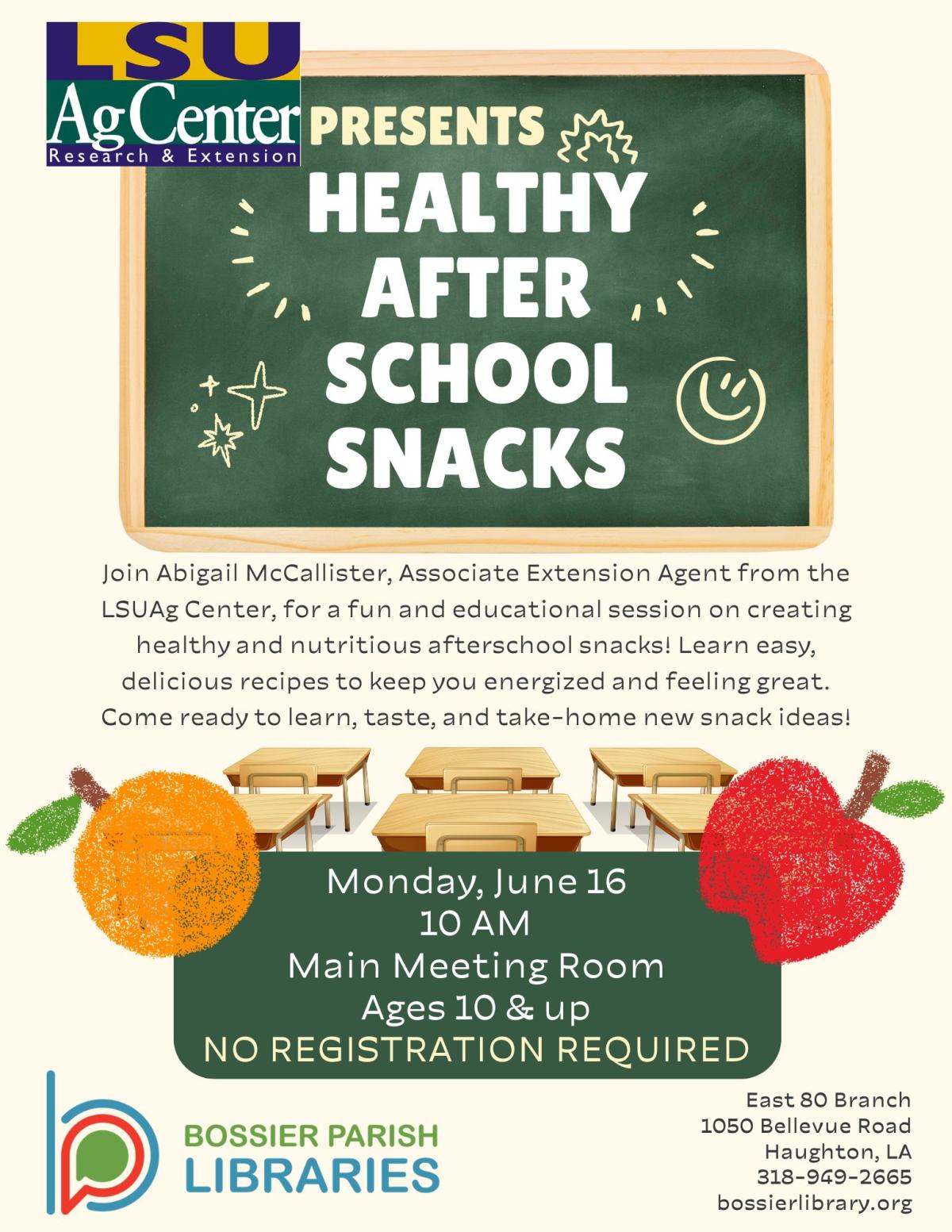 LSUAg Center Afterschool Snacks