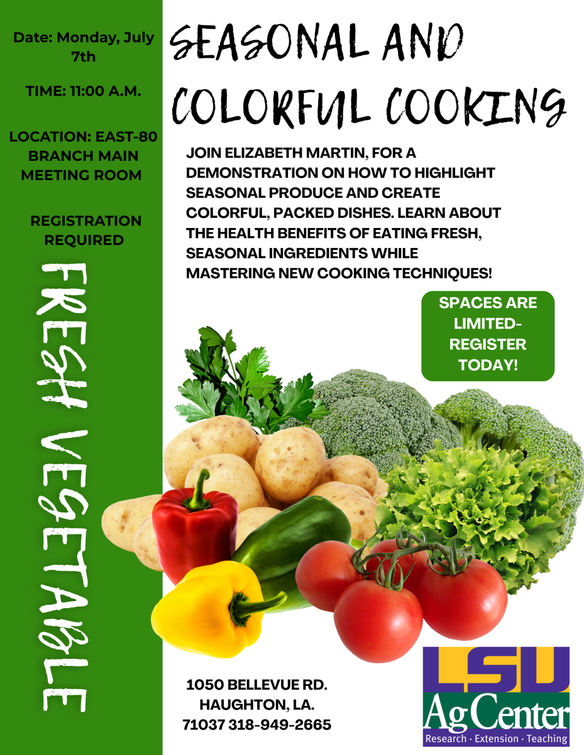 Seasonal and Colorful Cooking Flyer