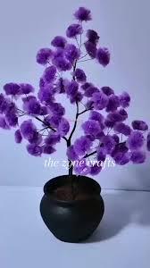 Plastic bag flower tree