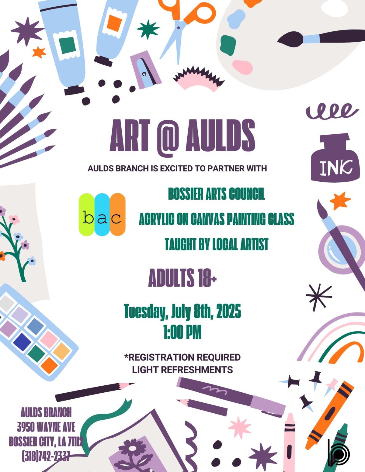 adult, acrylic art by BAC artist 2025