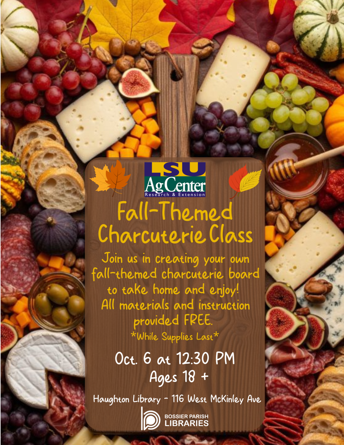 Flyer for Charcuterie with LSU Ag