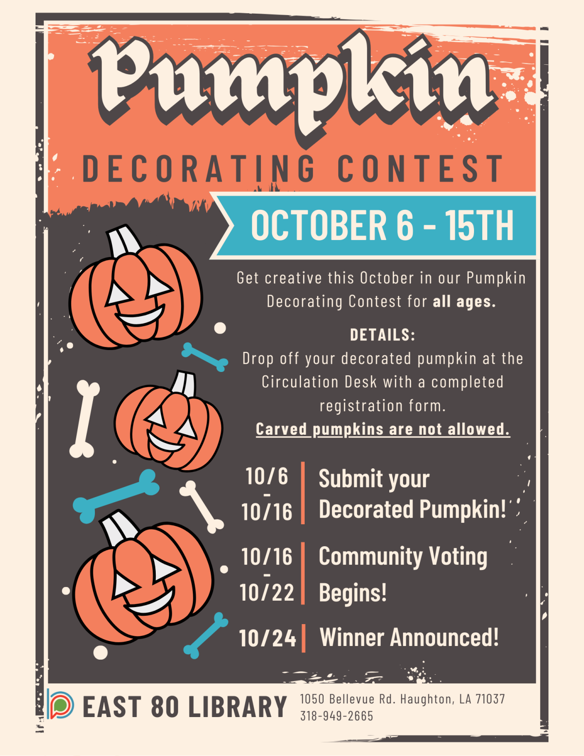 pumpkin decorating contest
